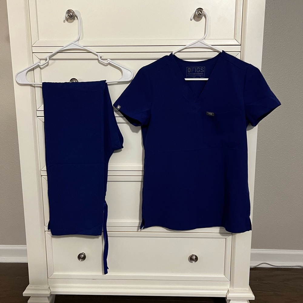 Figs Deep Royal Catarina/Kade Set XXS/XST